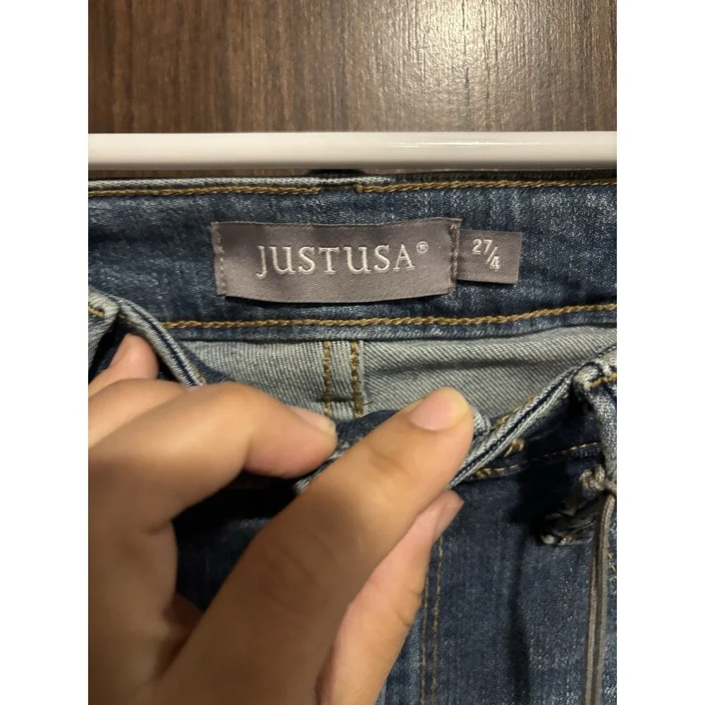 Just USA Size 27/4 Women’s Skinny Capri Jeans NWT